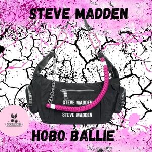 Steve Madden Black and Pink Crossbody Bag